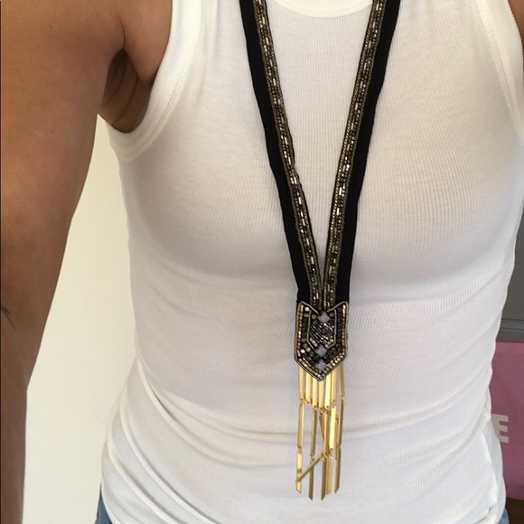 Stella & Dot Black Beaded Necklace - Picture 3 of 3